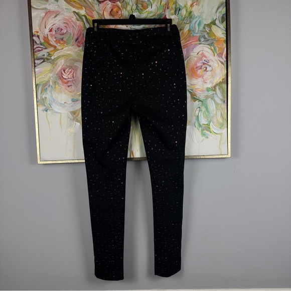 Joseph Ribkoff Black Multicolor Sparkle Pull-On Pants Women’s Size 6 - Picture 5 of 7